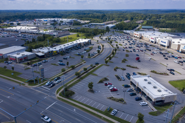Dickson Crossing - Retail Space Drone Shot