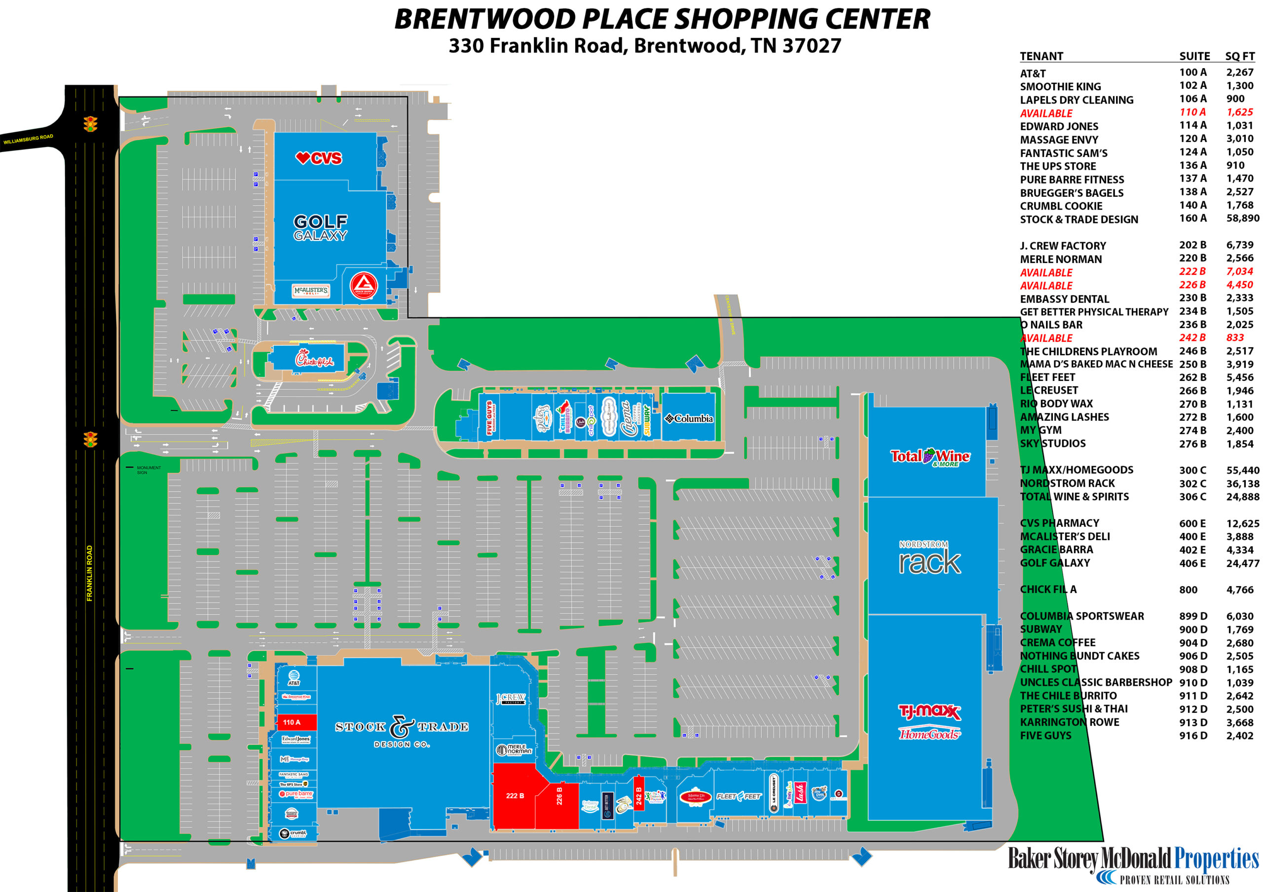 Brentwood Place Site Plan